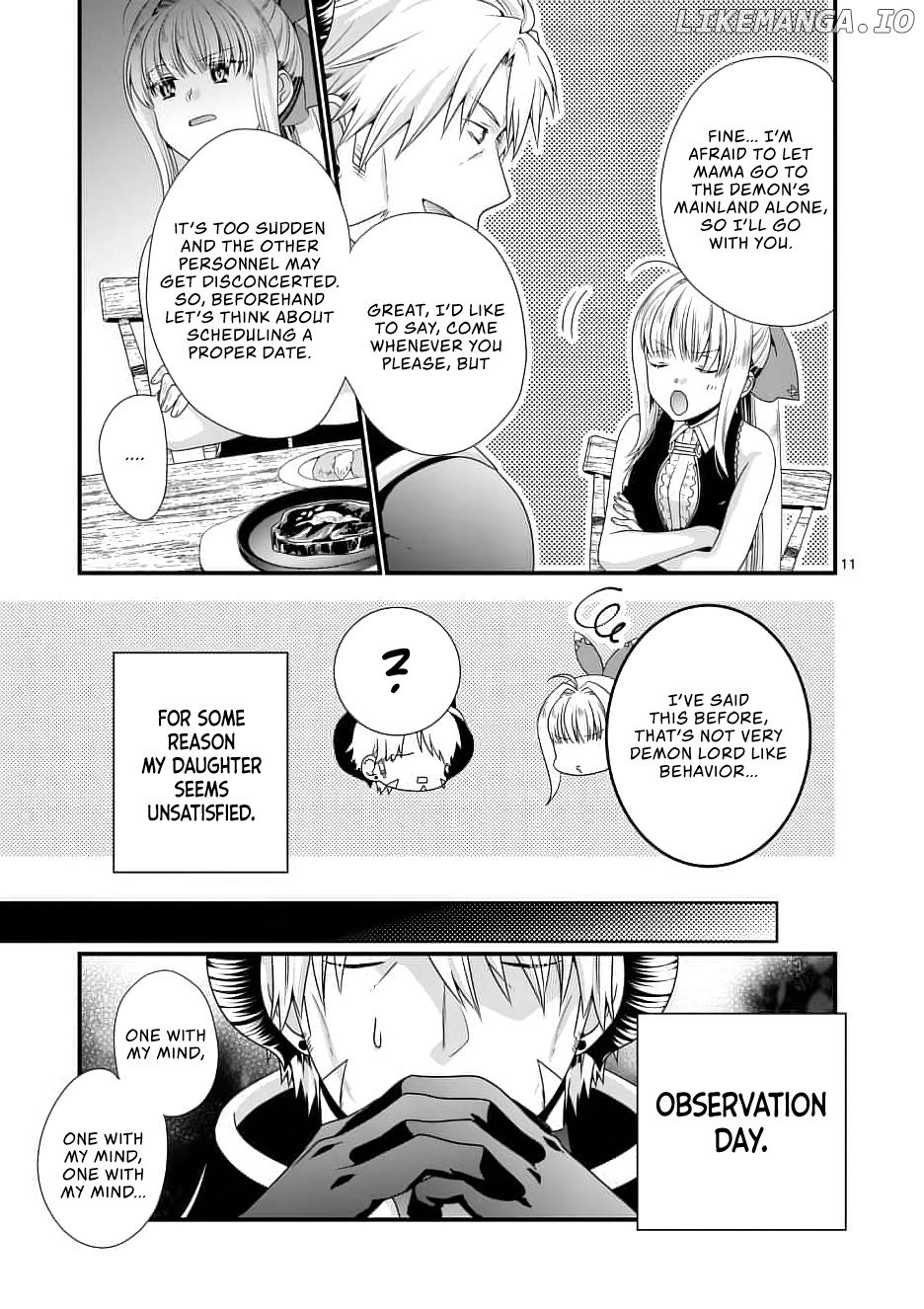 Maou desu. Onna Yuusha no Hahaoya to Saikon Shita no de, Onna Yuusha ga Giri no Musume ni Narimashita. chapter 11 - page 12