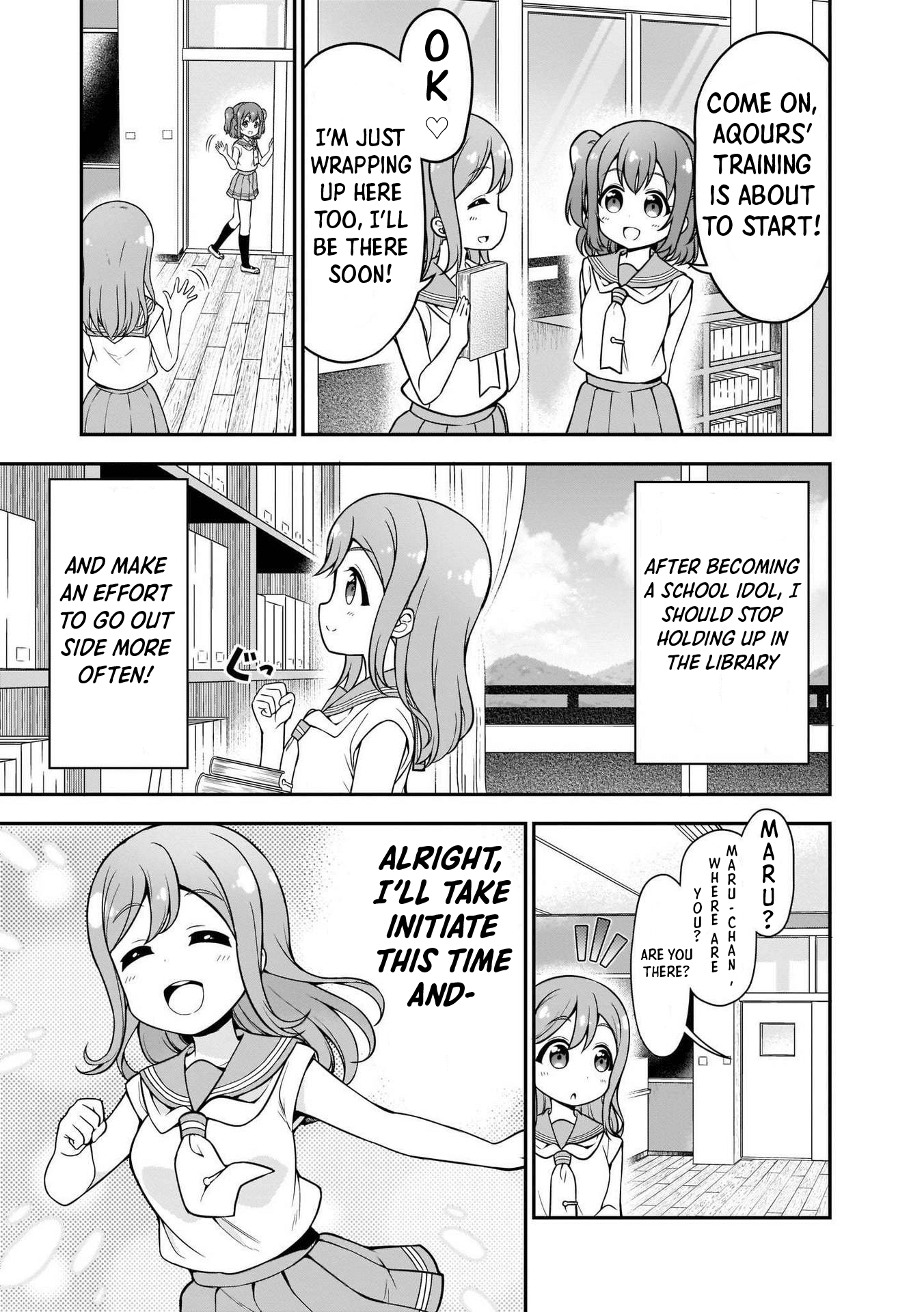 Love Live! Sunshine!! Maru's 4-Koma chapter 3 - page 9