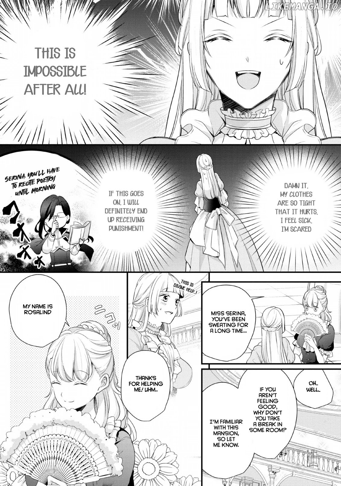 A bellicose lady got reincarnated!? ~It's an impossibly hard game where I would die if I don't fall in love chapter 1 - page 8