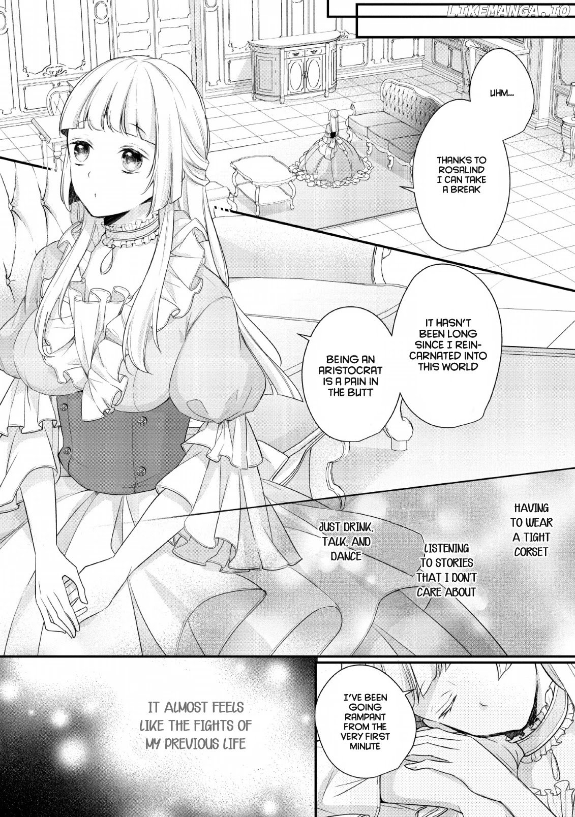 A bellicose lady got reincarnated!? ~It's an impossibly hard game where I would die if I don't fall in love chapter 1 - page 9