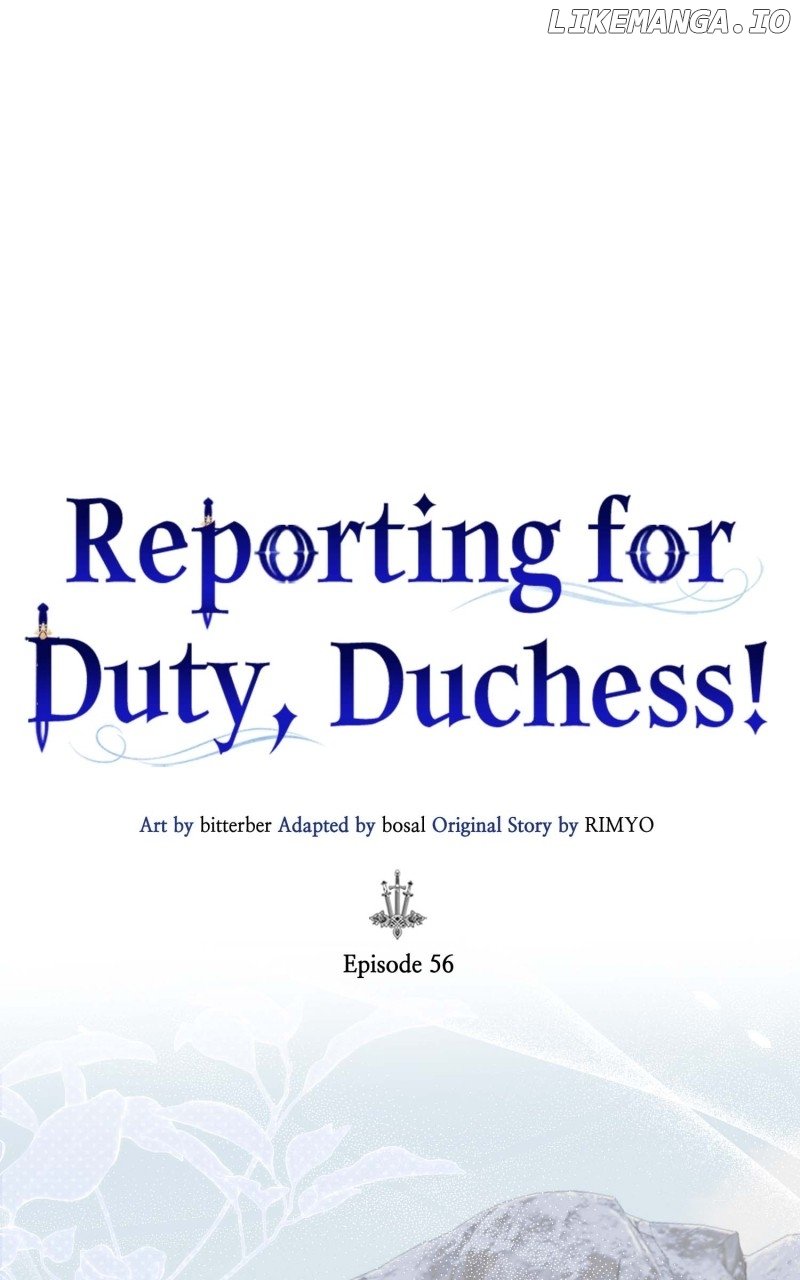 Reporting for Duty, Duchess! Chapter 56 - page 1