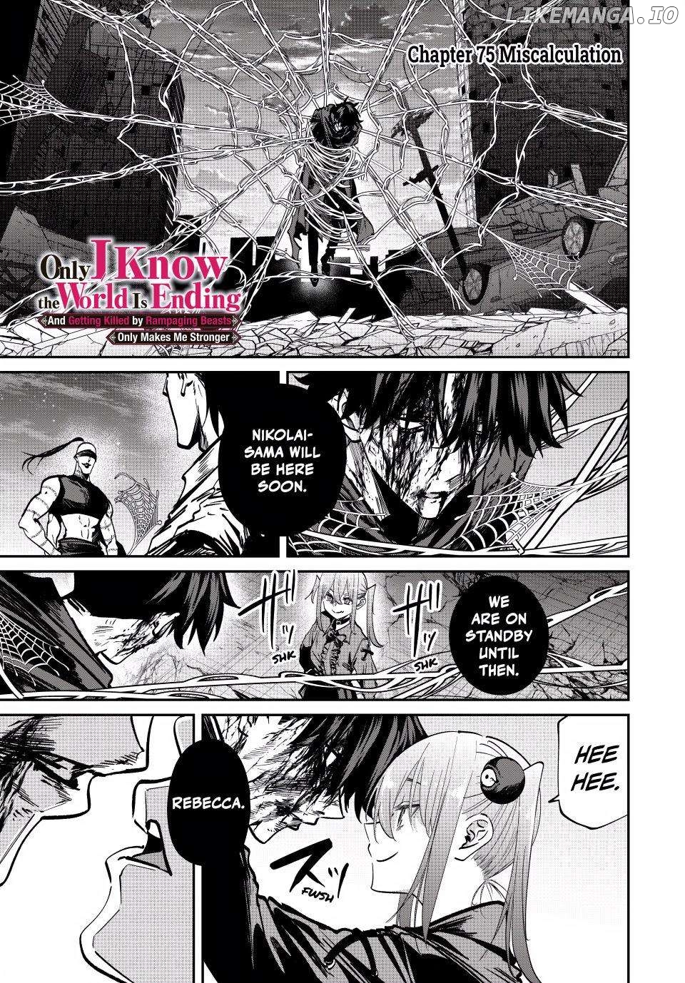 Only I Know That the World Will End Chapter 75 - page 1