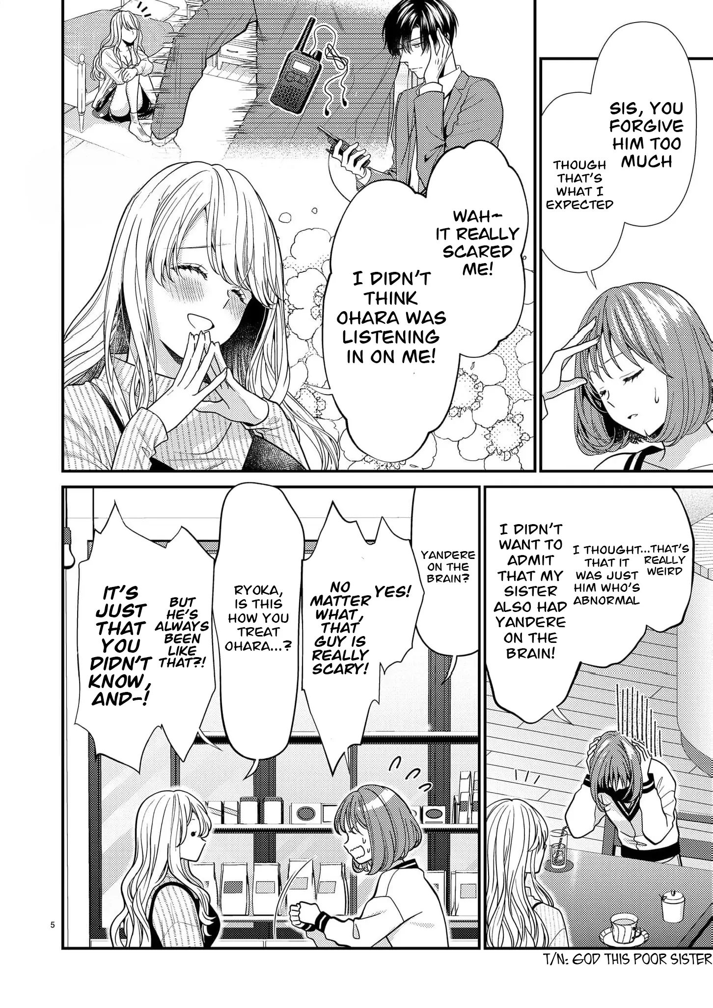 Yandere Killing!! ~When I told my obsessive childhood friend, "I love you too," he shifted to the romantic comedy route~ Chapter 5 - page 5