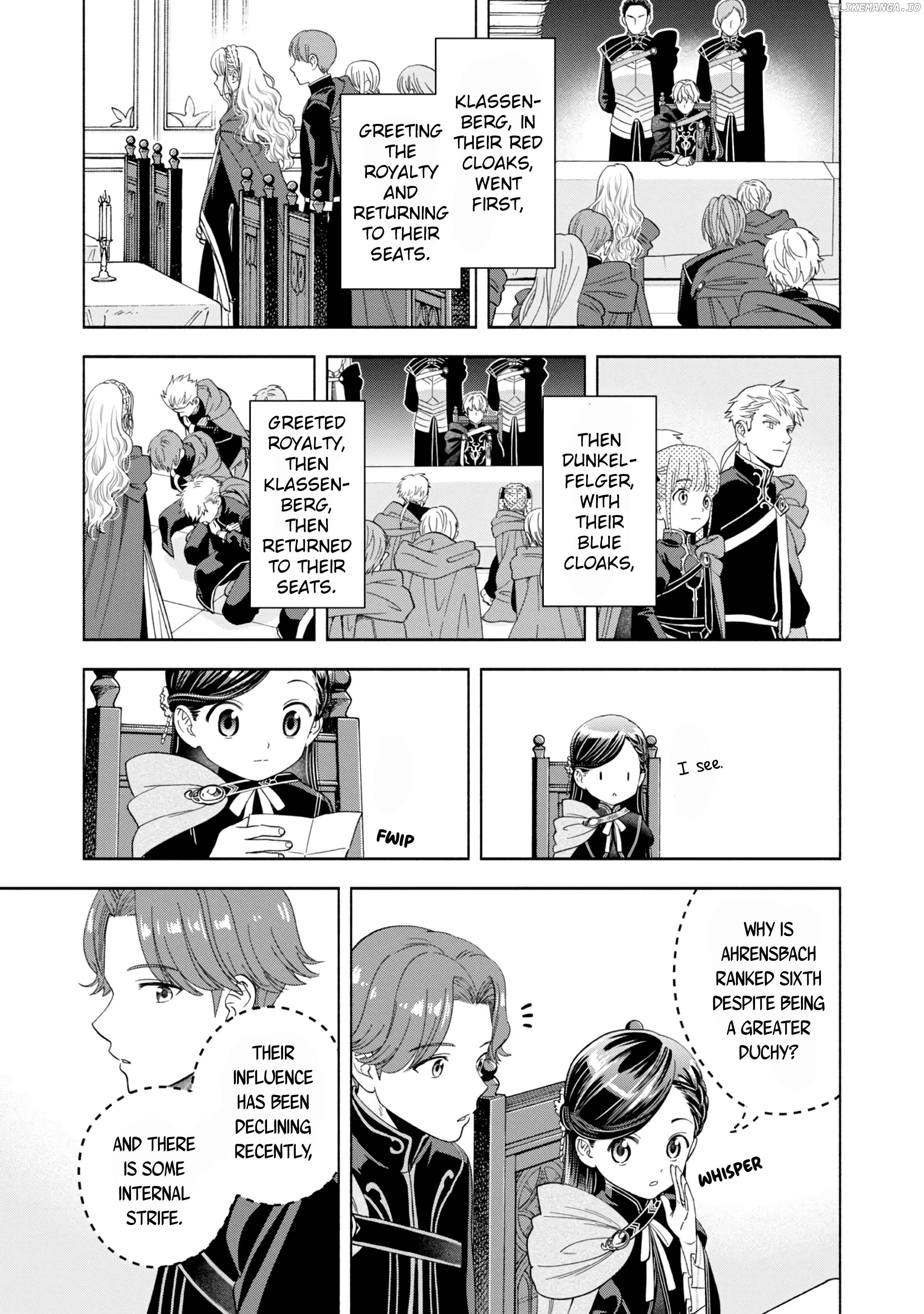 Honzuki No Gekokujou ~Shisho Ni Naru Tame Ni Wa Shudan Wo Erandeiraremasen~ Dai 4-Bu 「 Kizokuin No Toshokan Wo Sukuitai!」 Chapter 6 - page 3