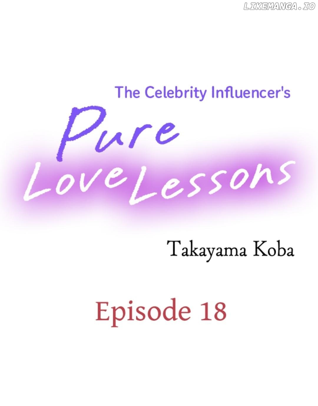 The Celebrity Influencer's Pure Love Lessons Chapter 18 - page 1