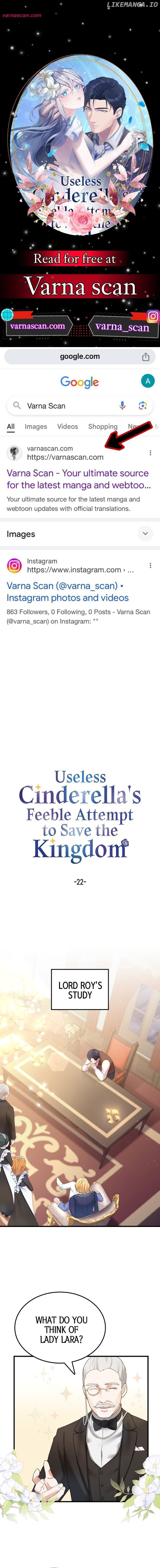 Useless Cinderella's Feeble Attempt to Save the Kingdom Chapter 22 - page 1