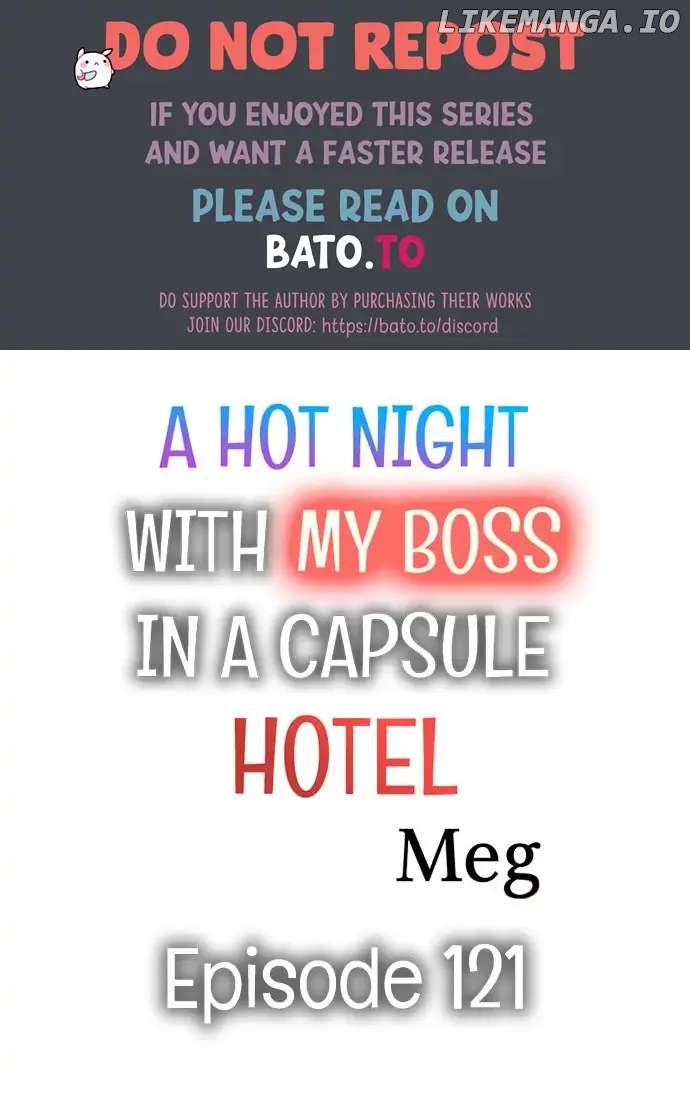 A Hot Night With My Boss In A Capsule Hotel chapter 121 - page 1