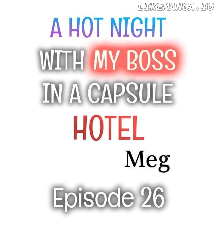 A Hot Night With My Boss In A Capsule Hotel chapter 26 - page 1