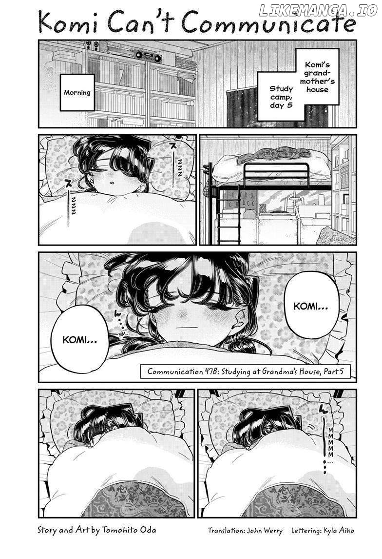 Komi-san wa Komyushou Desu Chapter 478 - page 2