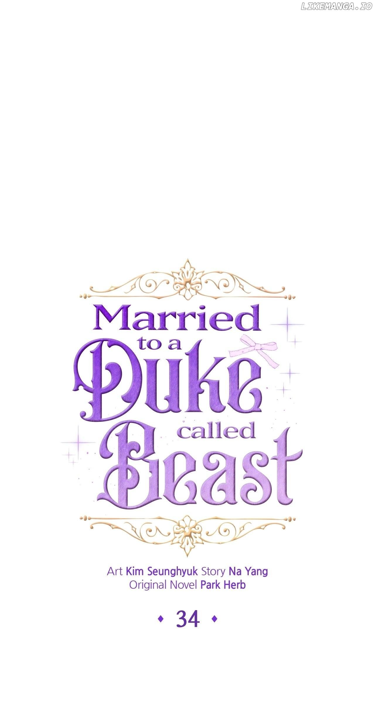 I Got Married to a Duke Called Beast Chapter 34 - page 1