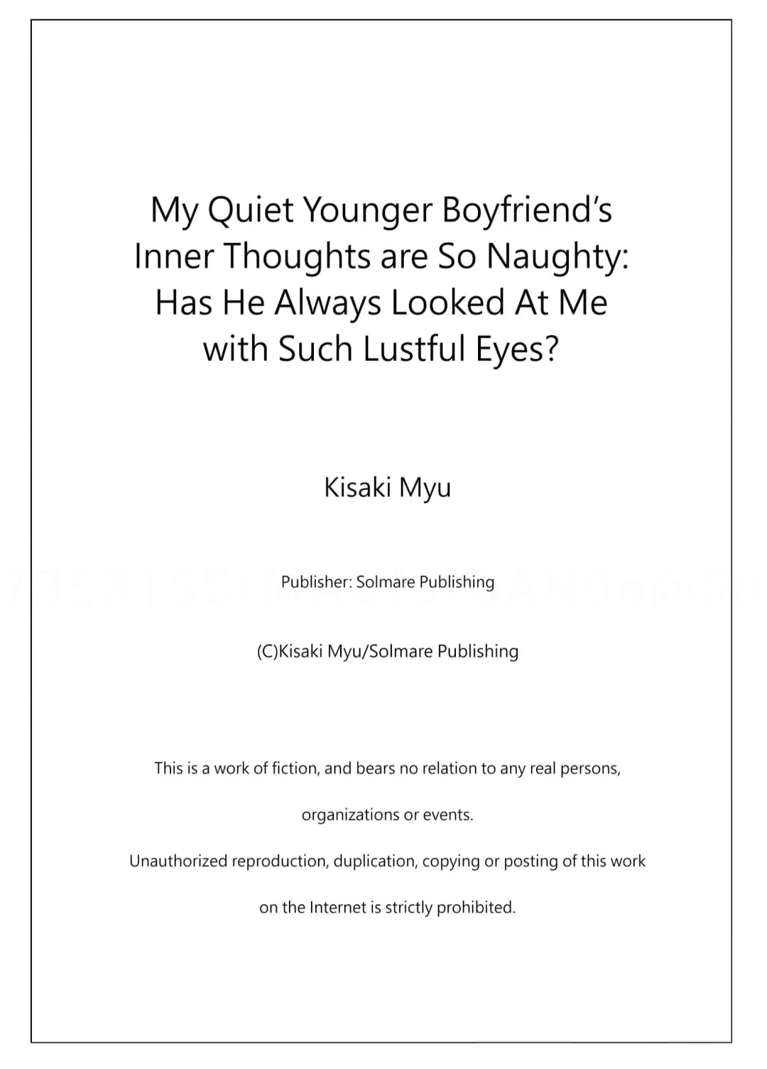 My Quiet Younger Boyfriend's Inner Thoughts are So Naughty: Has He Always Looked at Me With Such Lustful Eyes? Chapter 6 - page 30