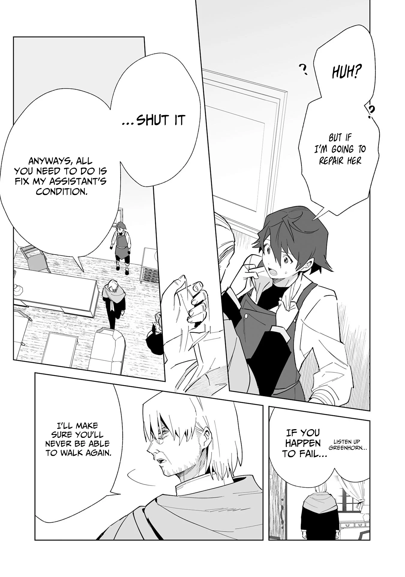 The ex-janitor who was expelled, became known as the "greatest repairman" with his exceptional skills - Requests from SSS rank parties and royalty don't stop coming Chapter 7 - page 12