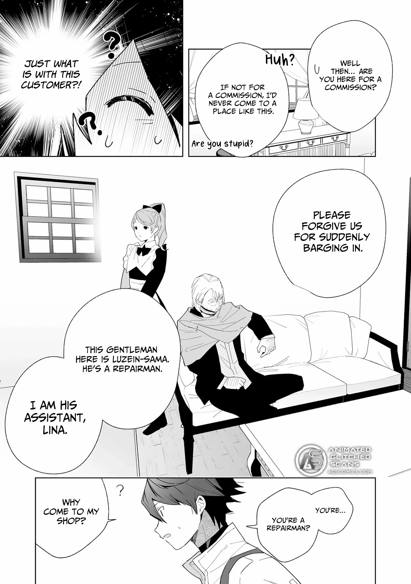 The ex-janitor who was expelled, became known as the "greatest repairman" with his exceptional skills - Requests from SSS rank parties and royalty don't stop coming Chapter 7 - page 8