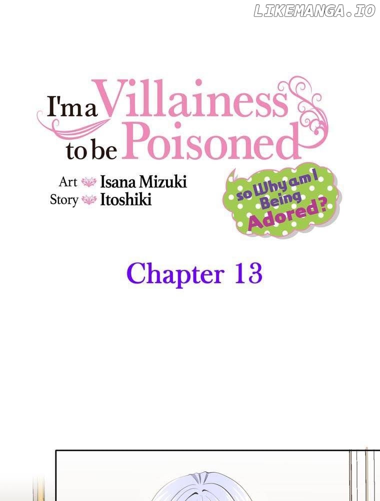 I'm a Villainess to be Poisoned, so Why am I Being Adored? Chapter 13 - page 1