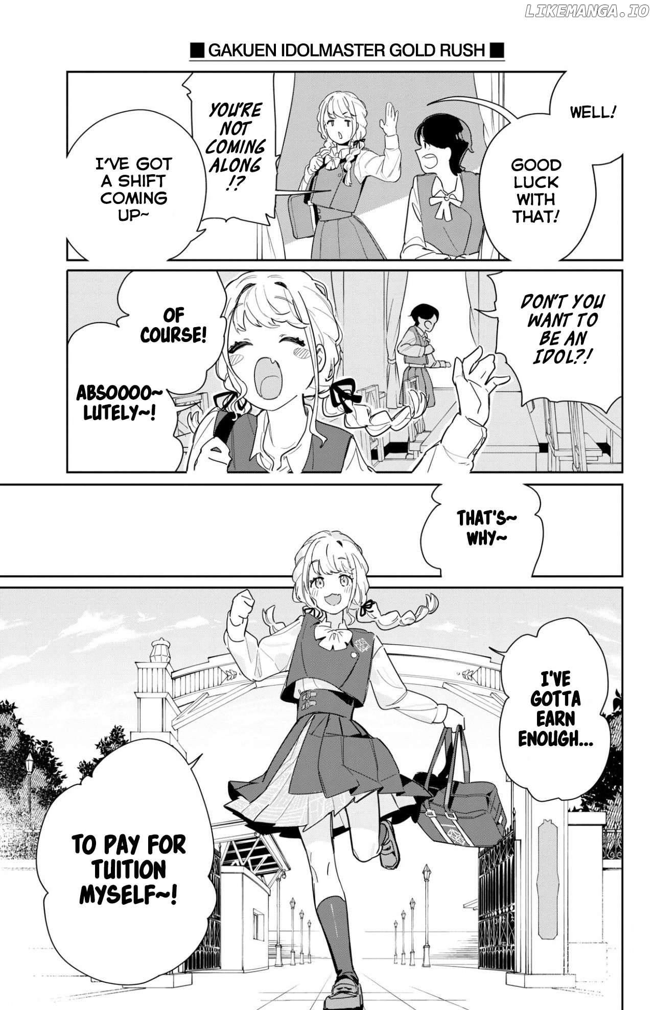 Gakuen Idolm@ster Gold Rush Chapter 1 - page 25