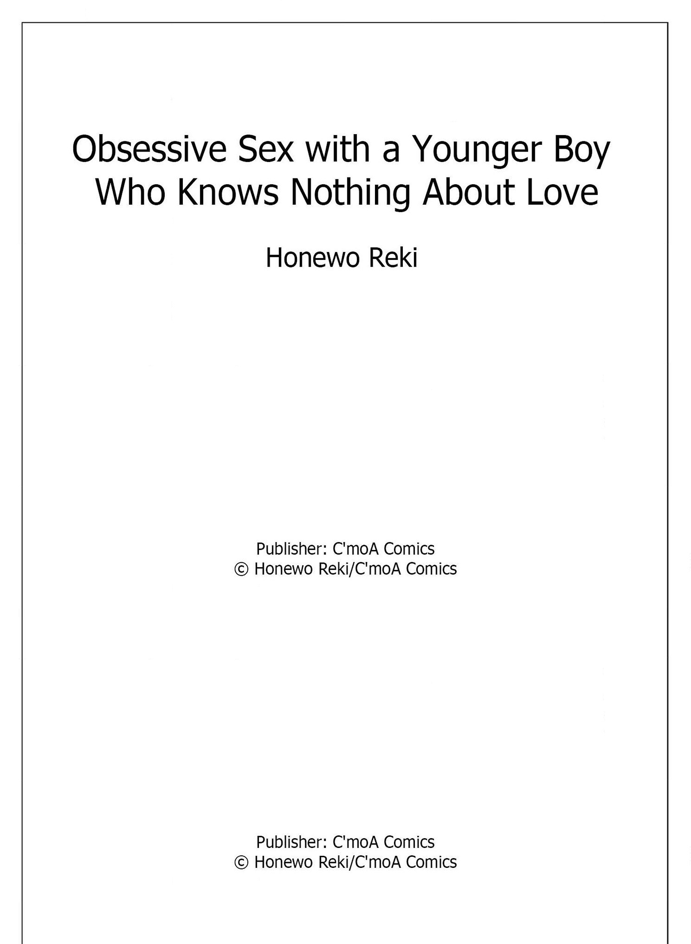 Obsessive Sex with a Younger Boy Who Knows Nothing About Love (Official) Chapter 2 - page 30