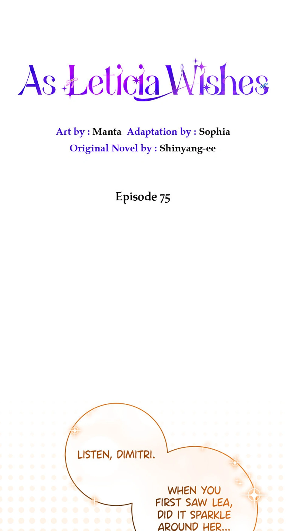 As Leticia Wishes Chapter 75 - page 13