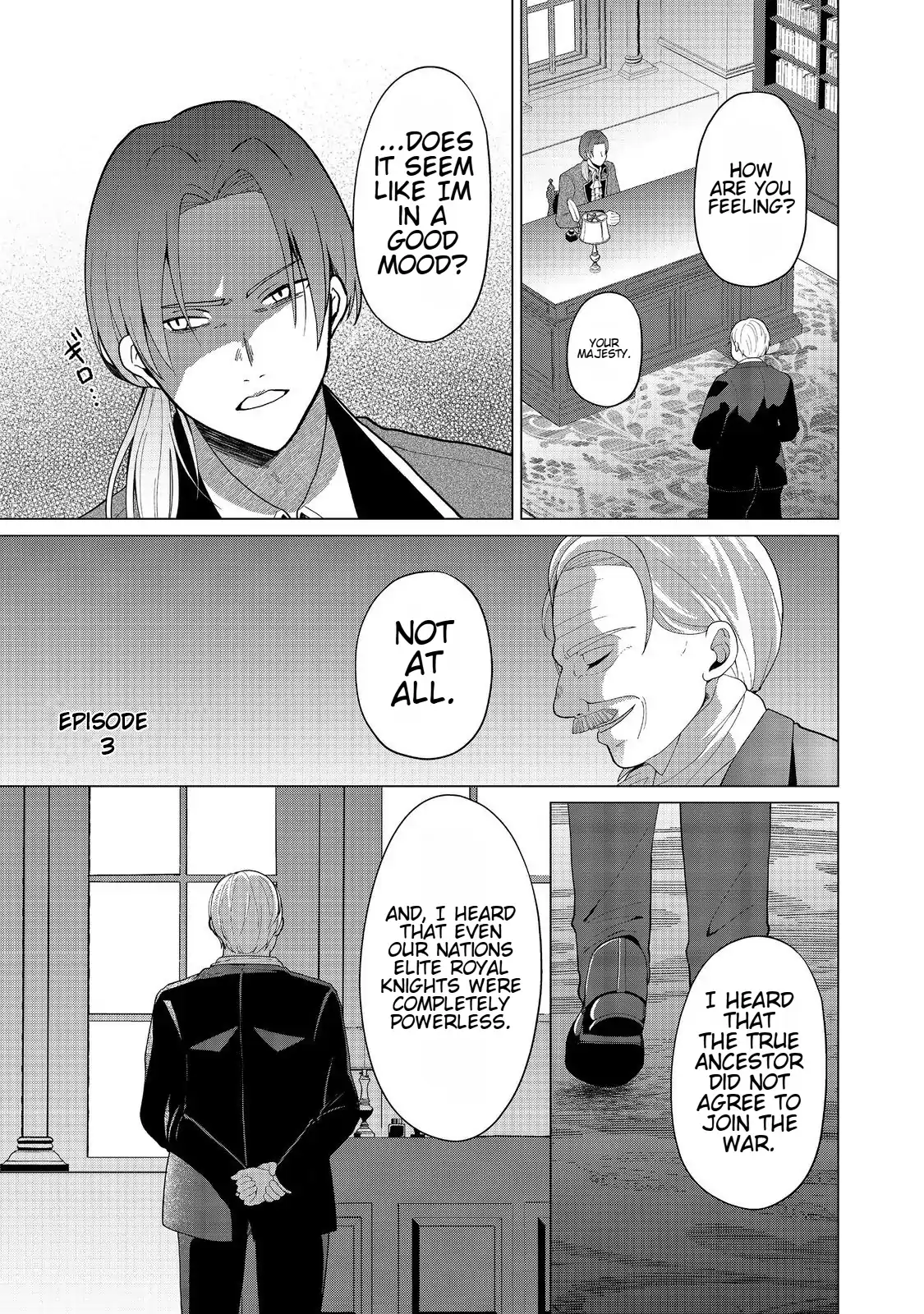 Mori de Seijo wo Hirotta Saikyou no Kyuuketsu-hime Musume no Tamenara Kuni de Moassari Horoboshimasu! Chapter 3 - page 1