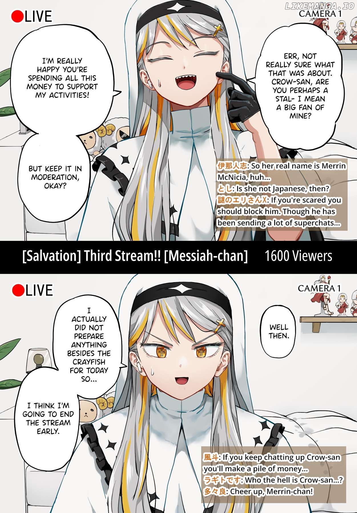 Vtuber Savior ✟ Messiah-chan Chapter 18 - page 1