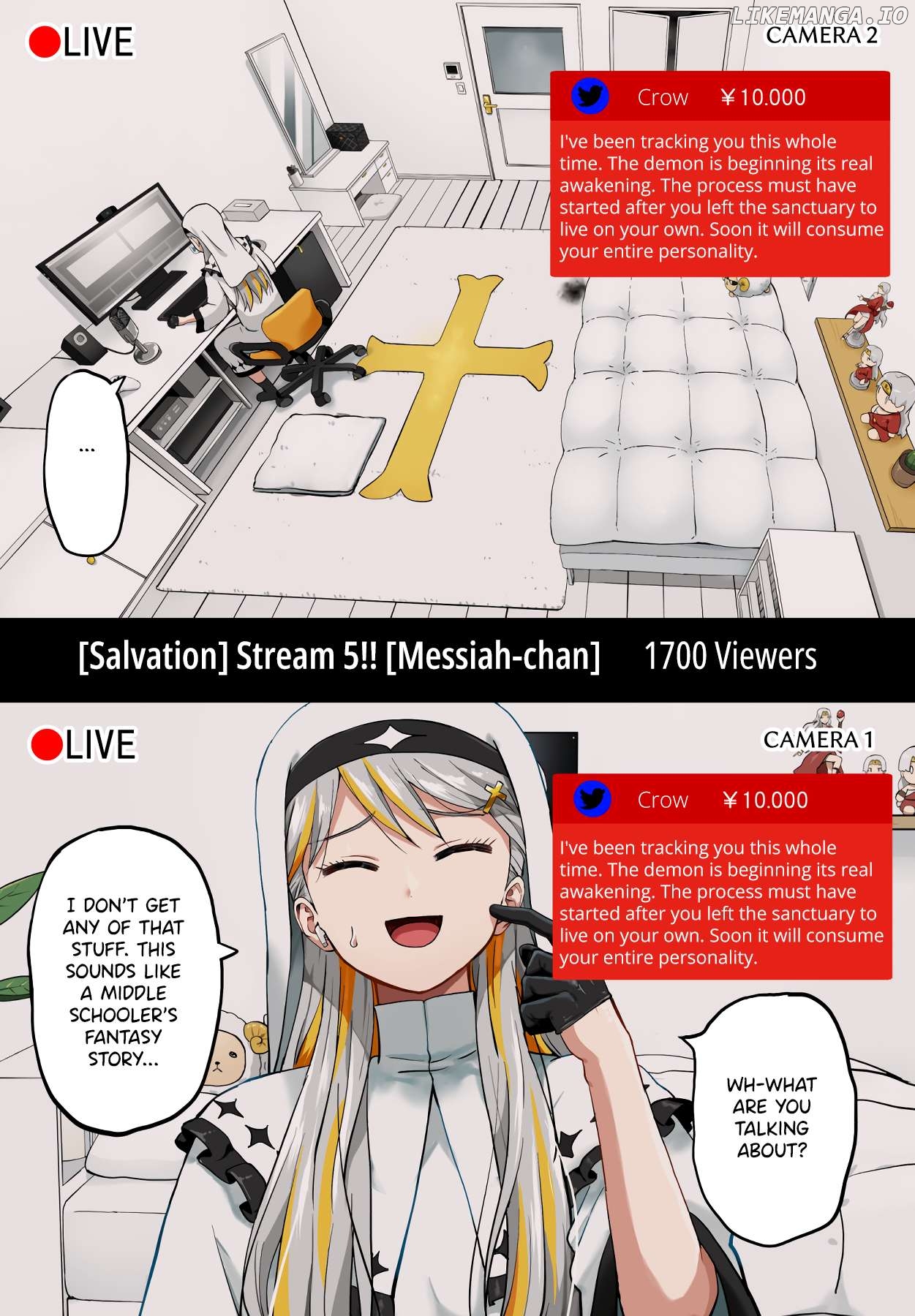 Vtuber Savior ✟ Messiah-chan Chapter 31 - page 1