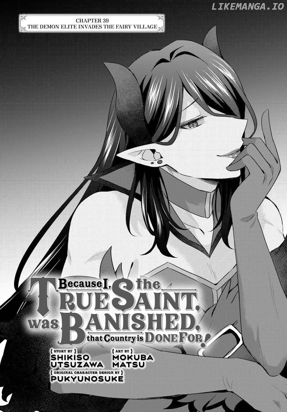 Because I, the True Saint, was Banished, that Country is Done For! [Official] Chapter 39 - page 1