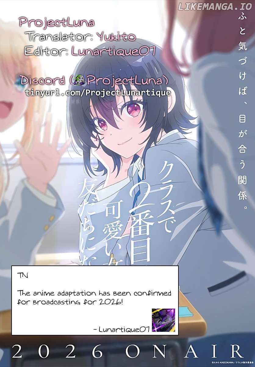 Class De 2 Banme Ni Kawaii Onna No Ko To Tomodachi Ni Natta Chapter 32.1 - page 17