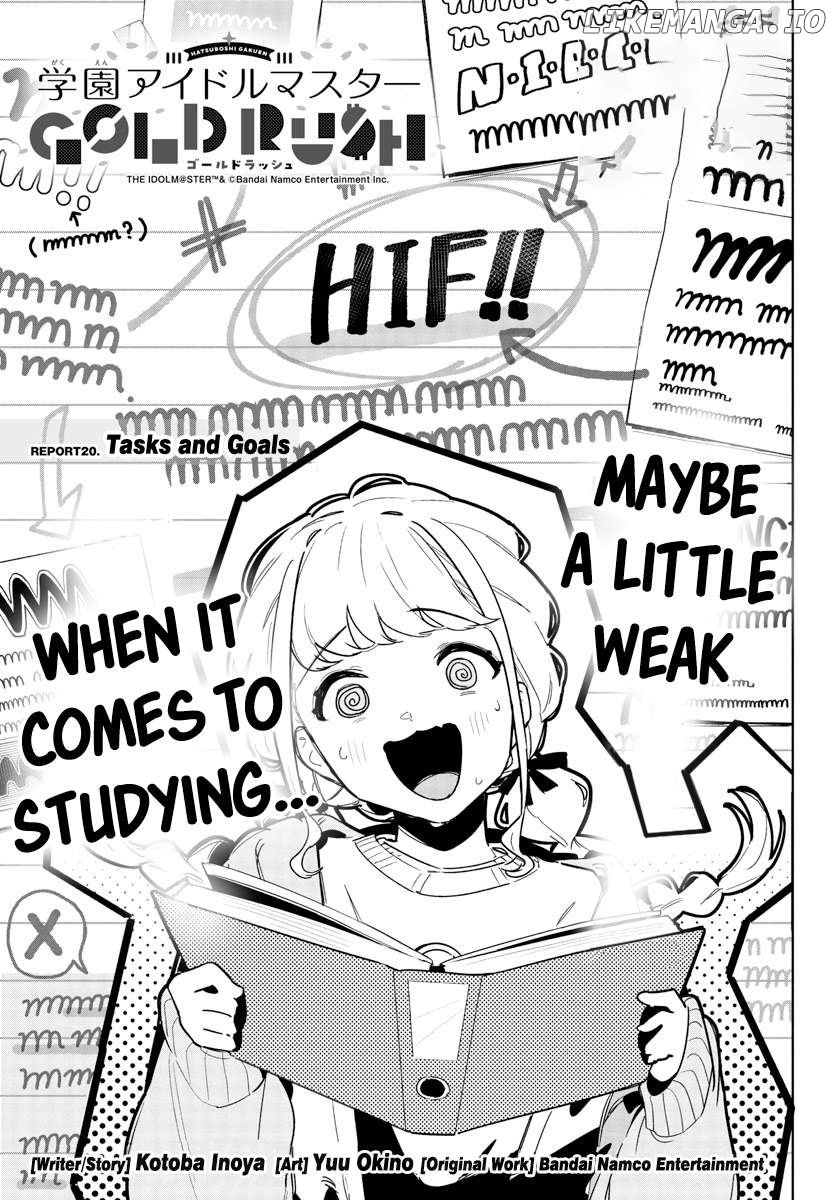 Gakuen Idolm@ster Gold Rush Chapter 20 - page 1
