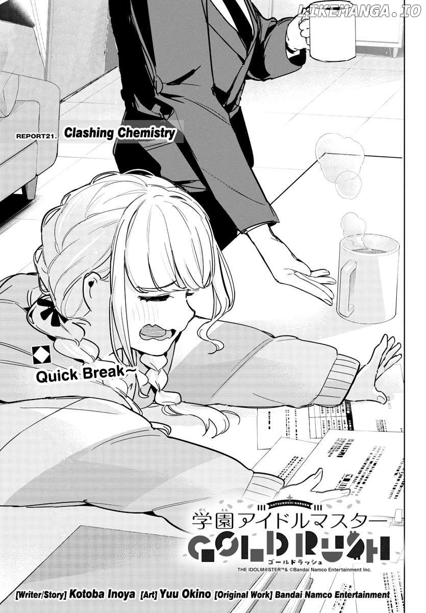 Gakuen Idolm@ster Gold Rush Chapter 21 - page 1